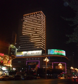 城市楼体亮化效果